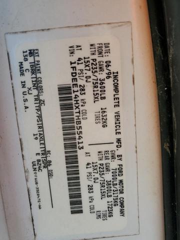 1FDEE14HXTHB55413 - 1996 FORD ECONOLINE E150 VAN WHITE photo 14