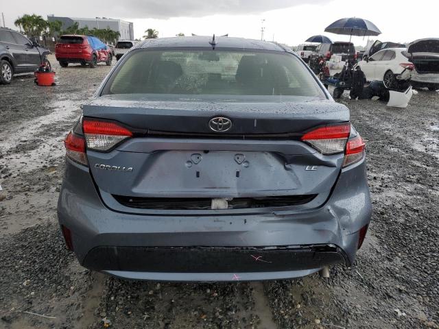 JTDEPRAE6LJ030683 - 2020 TOYOTA COROLLA LE BLUE photo 6
