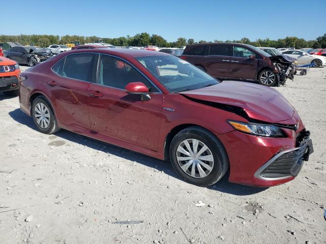 4T1C31AK1MU559738 - 2021 TOYOTA CAMRY LE BURGUNDY photo 4