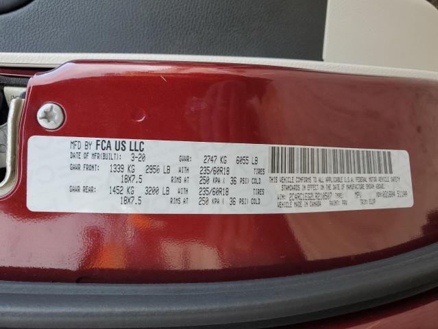 2C4RC1EG2LR210507 - 2020 CHRYSLER PACIFICA TOURING L PLUS MAROON photo 13