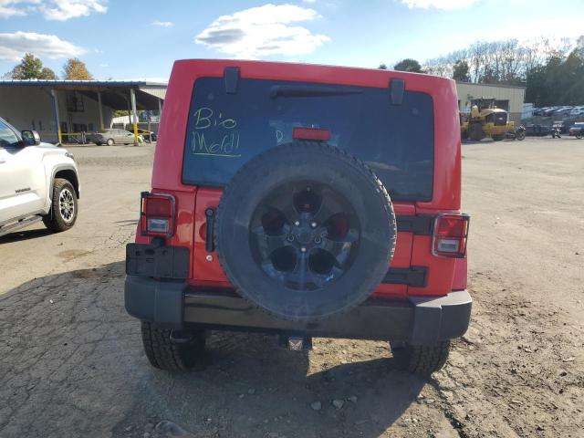 1C4BJWEG4FL756758 - 2015 JEEP WRANGLER U SAHARA RED photo 6