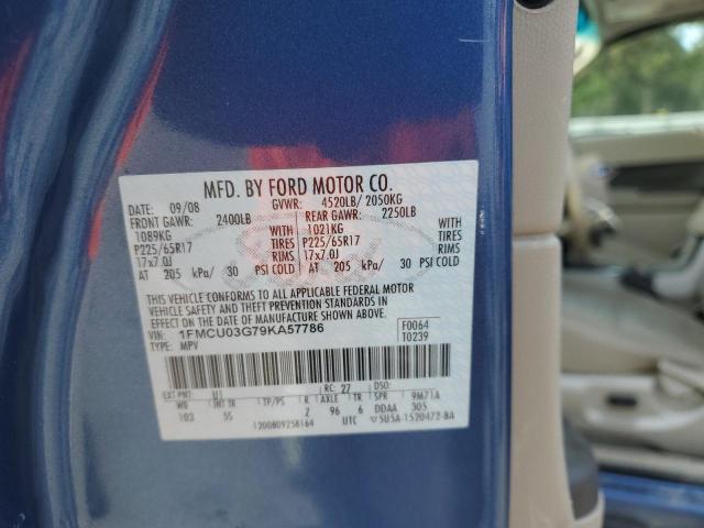 1FMCU03G79KA57786 - 2009 FORD ESCAPE XLT BLUE photo 13