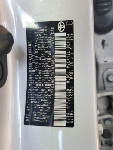 5YFS4MCE7MP076094 - 2021 TOYOTA COROLLA SE 银色 照片 12