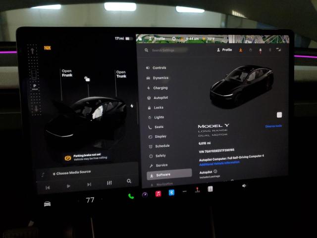 7SAYGDEE5TF396185 - 2026 TESLA MODEL Y BLACK photo 9