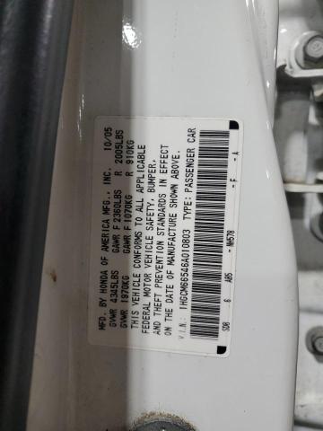 1HGCM66546A010803 - 2006 HONDA ACCORD EX WHITE photo 13