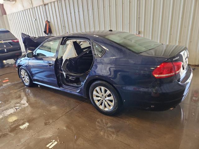 1VWAH7A33DC099378 - 2013 VOLKSWAGEN PASSAT S BLUE photo 2