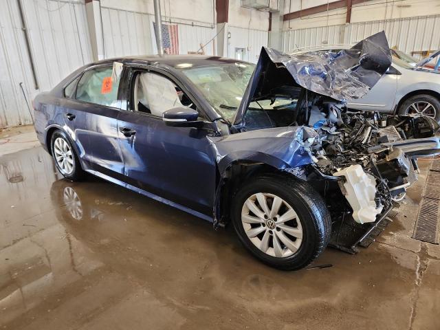 1VWAH7A33DC099378 - 2013 VOLKSWAGEN PASSAT S BLUE photo 4