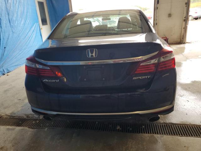 1HGCR2F50GA042305 - 2016 HONDA ACCORD SPORT ლურჯი ფოტო 6