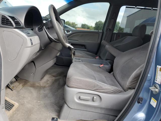 5FNRL38489B038582 - 2009 HONDA ODYSSEY EX BLUE photo 7