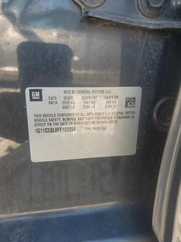 1G11C5SL8FF153854 - 2015 CHEVROLET MALIBU 1LT BLACK photo 12