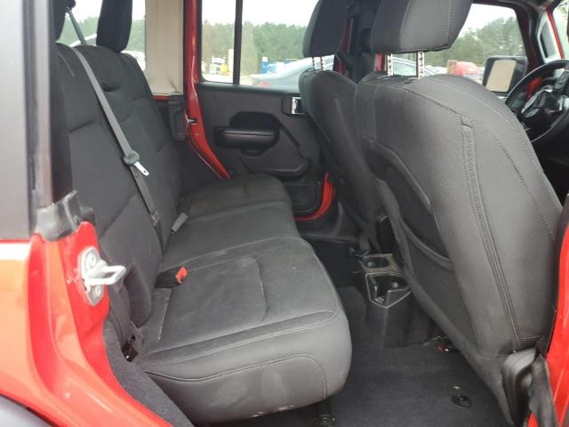 1C4HJXDN2JW204117 - 2018 JEEP WRANGLER UNLIMITED SPORT Rot Foto 10