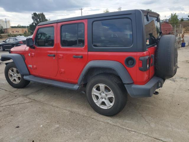 1C4HJXDN2JW204117 - 2018 JEEP WRANGLER UNLIMITED SPORT Rot Foto 2