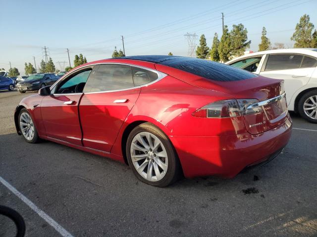 5YJSA1E20GF169453 - 2016 TESLA MODEL S Бордовый фото 2