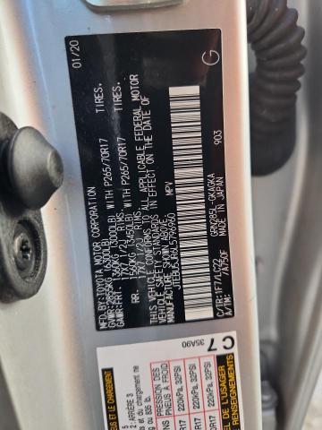 JTEBU5JR6L5796960 - 2020 TOYOTA 4RUNNER SR5/SR5 PREMIUM SILVER photo 13