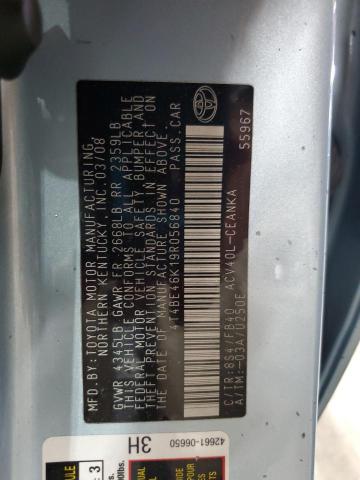 4T4BE46K19R056840 - 2009 TOYOTA CAMRY BASE 蓝色 照片 12