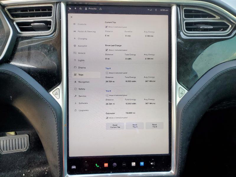 5YJSA1E24FF114924 - 2015 TESLA MODEL S 灰色 照片 10