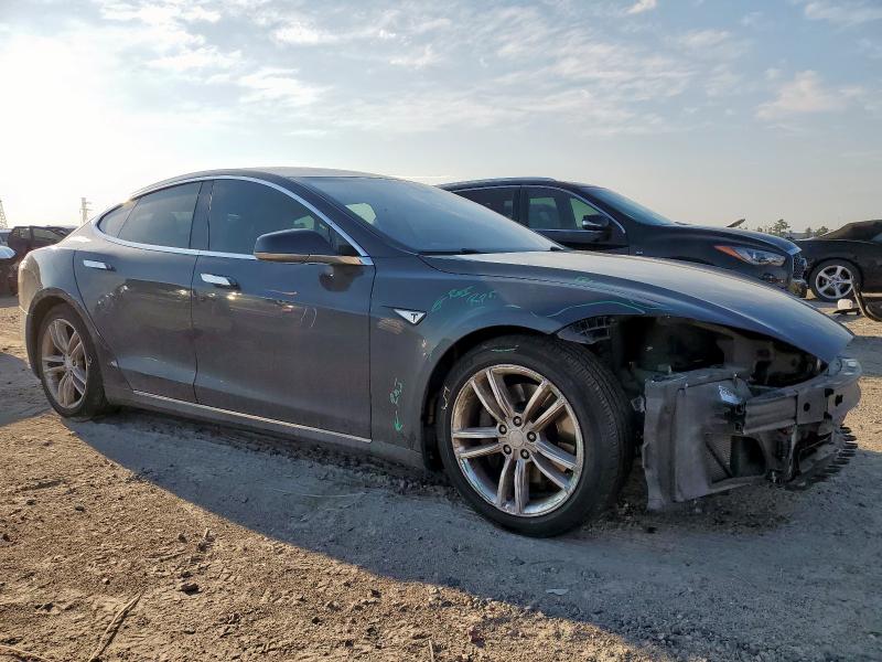 5YJSA1E24FF114924 - 2015 TESLA MODEL S 灰色 照片 4