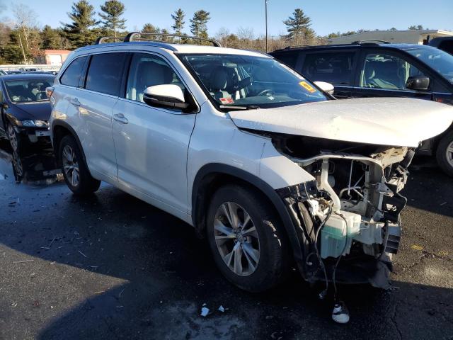 5TDJKRFH3ES065915 - 2014 TOYOTA HIGHLANDER XLE WHITE photo 4
