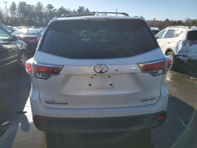 5TDJKRFH3ES065915 - 2014 TOYOTA HIGHLANDER XLE WHITE photo 6