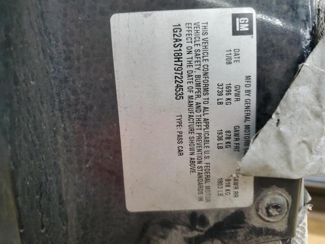 1G2AS18H797224535 - 2009 PONTIAC G5 Noir photo 12