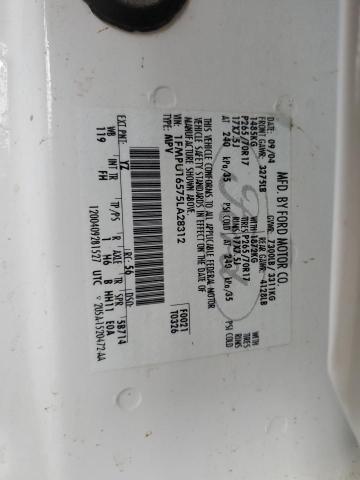 1FMPU16575LA28312 - 2005 FORD EXPEDITION XLT WHITE photo 13