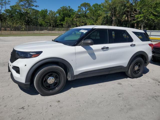 1FM5K8AB1MGC31612 - 2021 FORD EXPLORER POLICE INTERCEPTOR 白色 照片 1