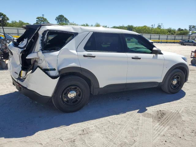 1FM5K8AB1MGC31612 - 2021 FORD EXPLORER POLICE INTERCEPTOR 白色 照片 3