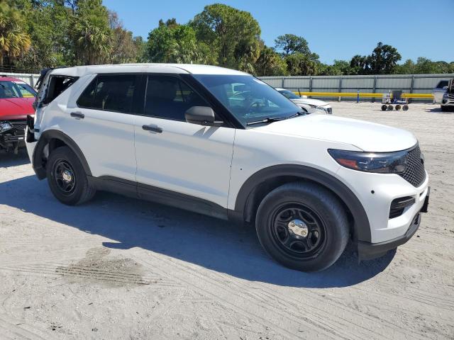 1FM5K8AB1MGC31612 - 2021 FORD EXPLORER POLICE INTERCEPTOR 白色 照片 4