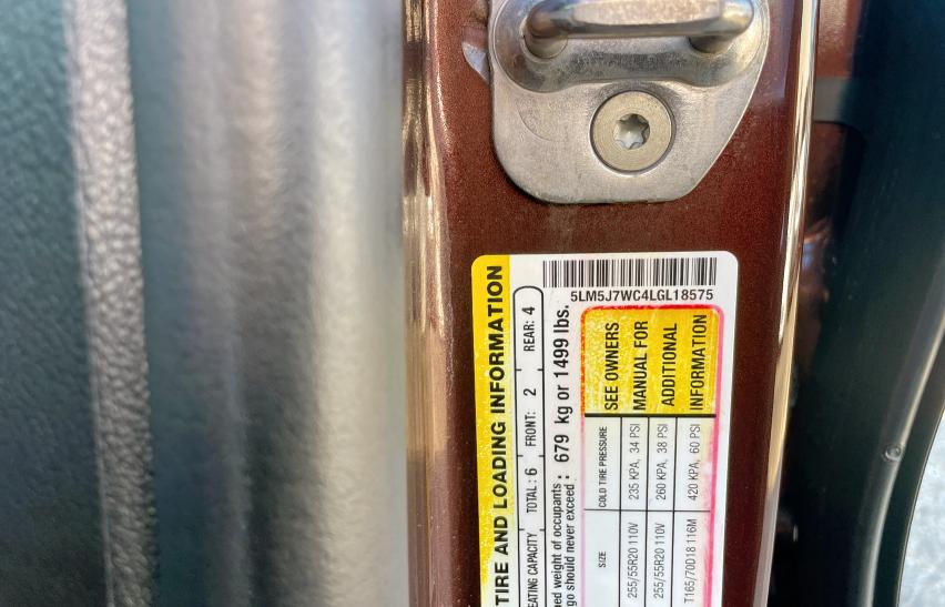 5LM5J7WC4LGL18575 - 2020 LINCOLN AVIATOR RESERVE 勃艮第红 照片 10