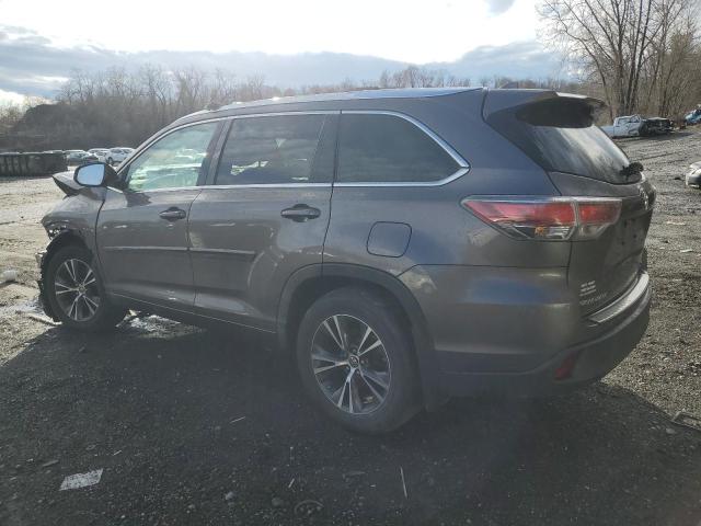 5TDJKRFH5GS273457 - 2016 TOYOTA HIGHLANDER XLE 灰色 照片 2