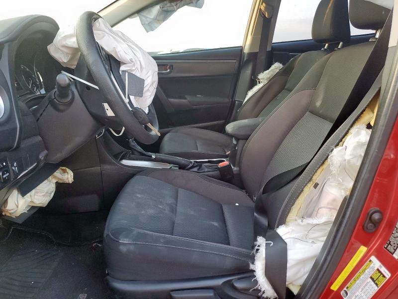 5YFBURHE2JP793603 - 2018 TOYOTA COROLLA L წითელი ფოტო 7