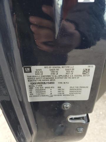 1GKKVRED5BJ154893 - 2011 GMC ACADIA SLT-1 BLUE photo 14