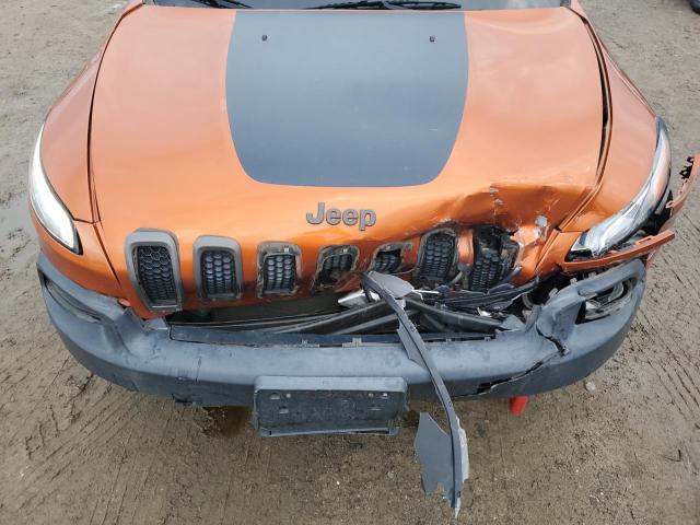 1C4PJMBSXFW704942 - 2015 JEEP CHEROKEE TRAILHAWK ORANGE photo 12