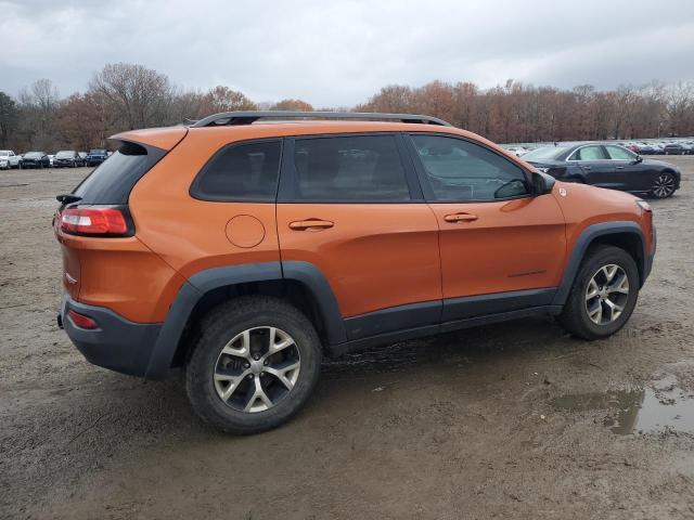1C4PJMBSXFW704942 - 2015 JEEP CHEROKEE TRAILHAWK ORANGE photo 3