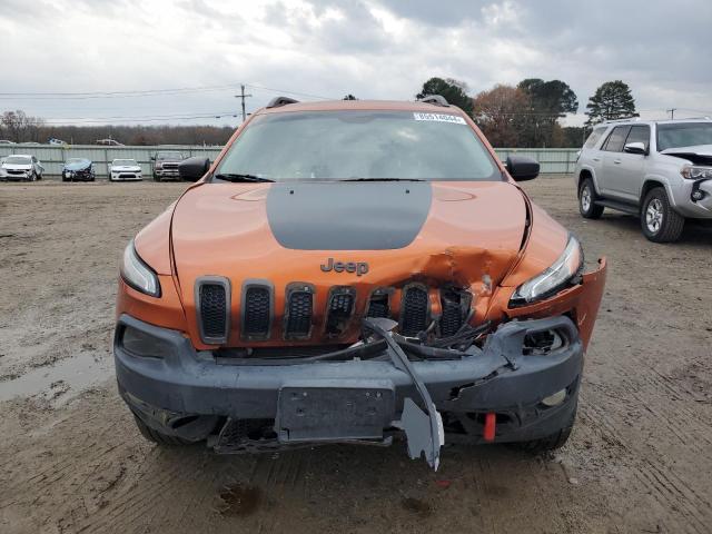 1C4PJMBSXFW704942 - 2015 JEEP CHEROKEE TRAILHAWK ORANGE photo 5