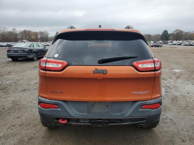 1C4PJMBSXFW704942 - 2015 JEEP CHEROKEE TRAILHAWK ORANGE photo 6