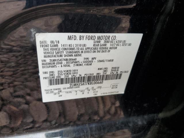 2LMHJ5AT7KBL00660 - 2019 LINCOLN MKT Қара фото 13