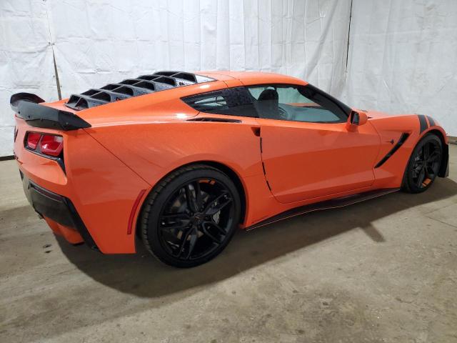 1G1YB2D71K5111817 - 2019 CHEVROLET CORVETTE STINGRAY 1LT ORANGE photo 3