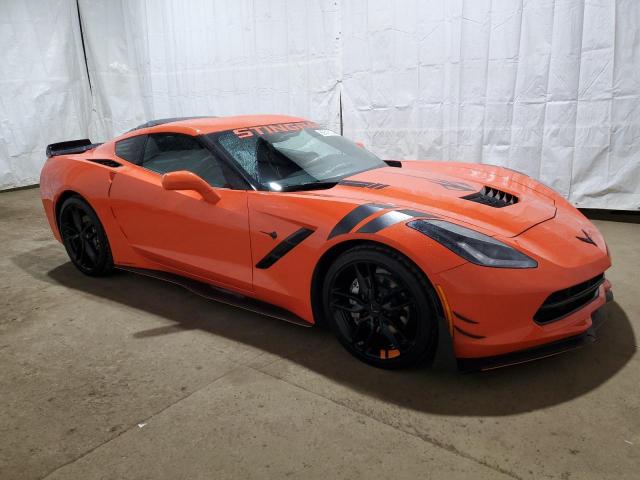 1G1YB2D71K5111817 - 2019 CHEVROLET CORVETTE STINGRAY 1LT ORANGE photo 4