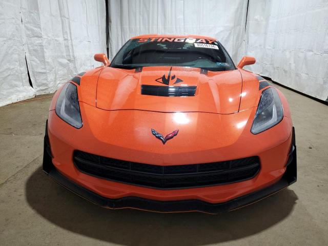 1G1YB2D71K5111817 - 2019 CHEVROLET CORVETTE STINGRAY 1LT ORANGE photo 5