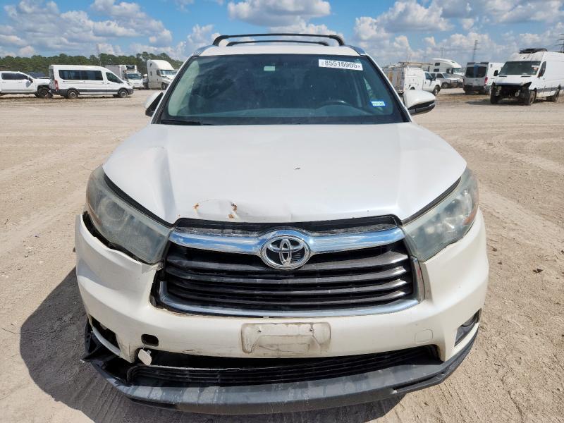 5TDKKRFH2FS054796 - 2015 TOYOTA HIGHLANDER XLE თეთრი ფოტო 5