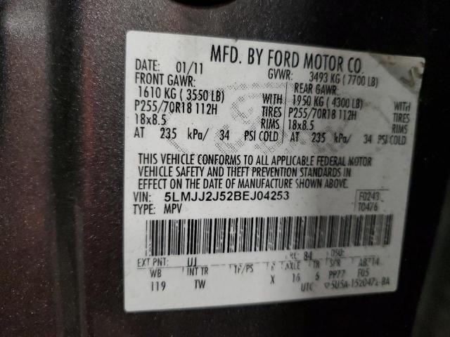 5LMJJ2J52BEJ04253 - 2011 LINCOLN NAVIGATOR GRAY photo 13