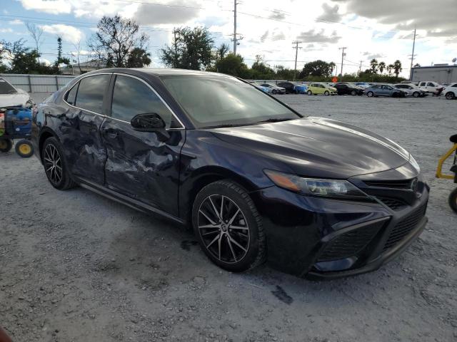 4T1G11AK2MU484555 - 2021 TOYOTA CAMRY SE ლურჯი ფოტო 4