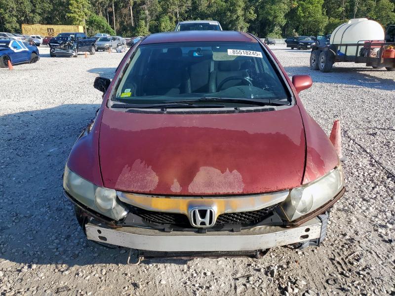 2HGFA1F61AH521252 - 2010 HONDA CIVIC LX-S RED photo 5