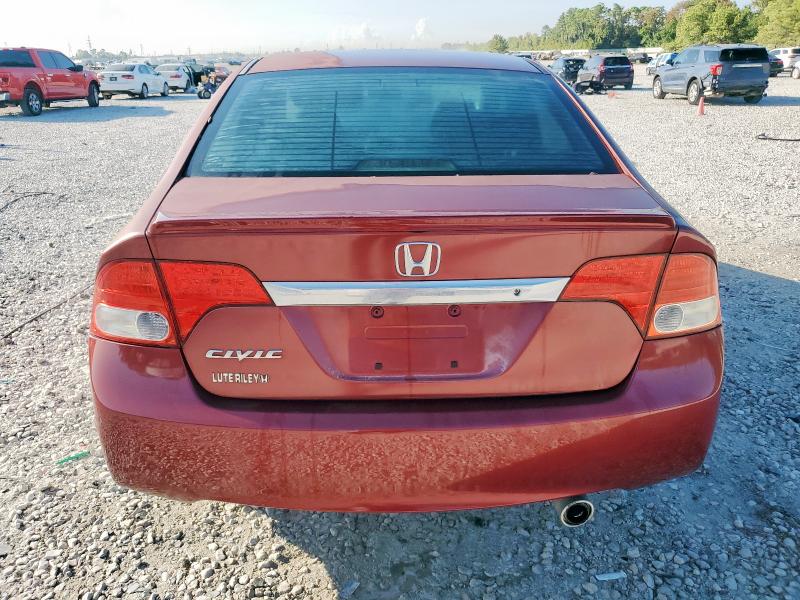 2HGFA1F61AH521252 - 2010 HONDA CIVIC LX-S RED photo 6