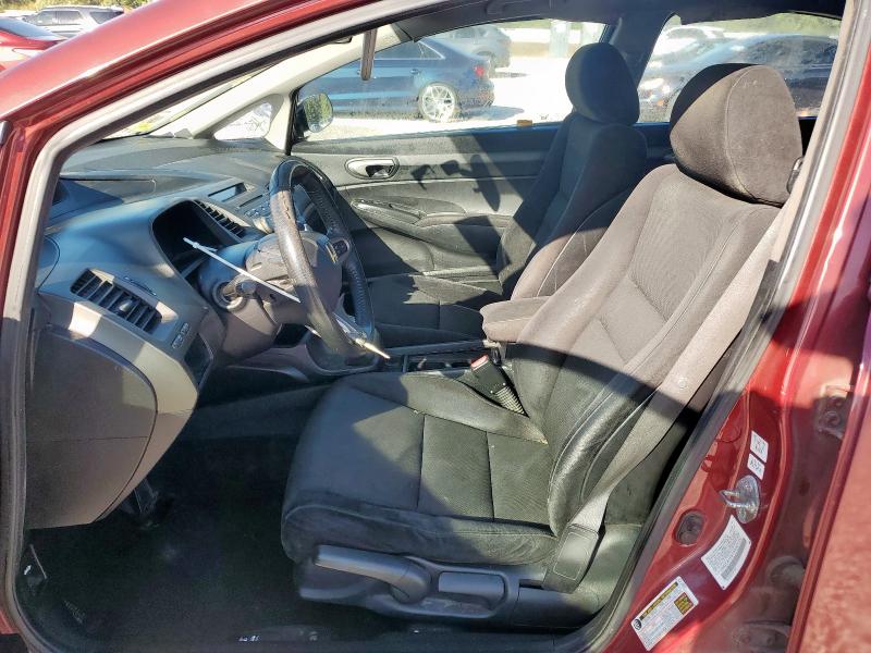 2HGFA1F61AH521252 - 2010 HONDA CIVIC LX-S RED photo 7