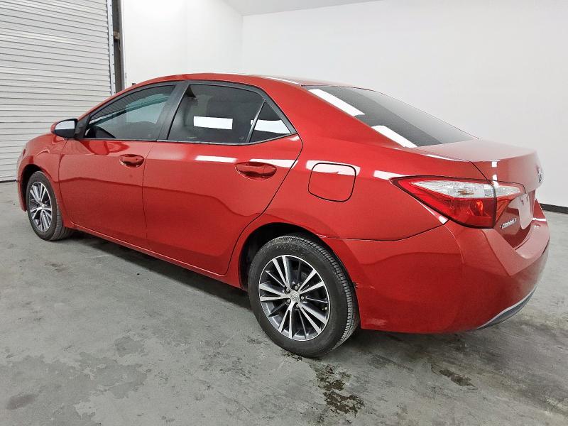5YFBURHE8GP496277 - 2016 TOYOTA COROLLA L RED photo 2