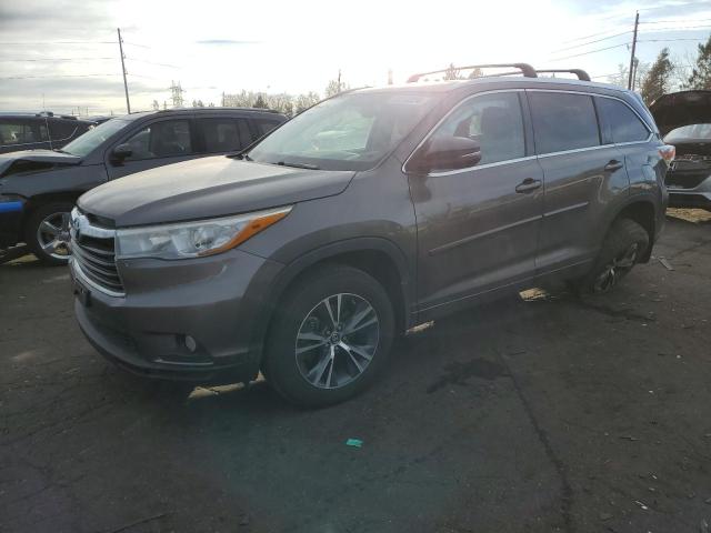 2016 TOYOTA HIGHLANDER XLE, 