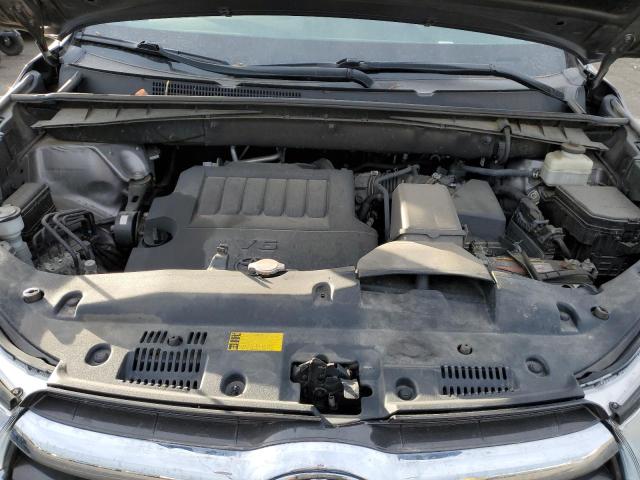 5TDJKRFH1GS348865 - 2016 TOYOTA HIGHLANDER XLE GRAY photo 12