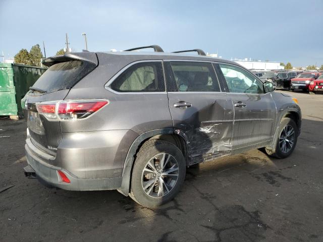 5TDJKRFH1GS348865 - 2016 TOYOTA HIGHLANDER XLE GRAY photo 3